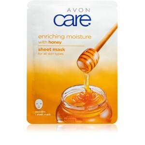 Avon Care Sheet Mask for All Skin Types Honey 1 pc