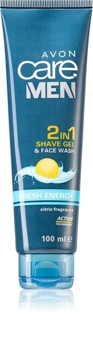 Avon Care Men Shaving Gel with Soothing Effects 2 in 1 100 ml
