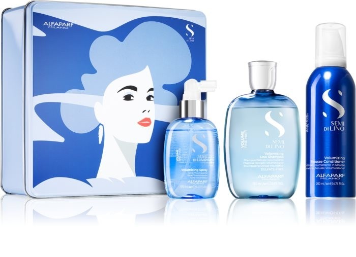 Alfaparf Milano Semi di Lino Volume Gift Set (For Fine Hair And Hair Without Volume)