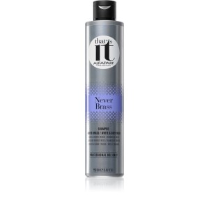 Alfaparf Milano That s it Never Brass Shampoo for White and Grey Hair   for Professional Use 250 ml