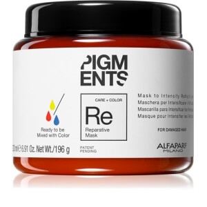 Alfaparf Milano Pigments Restorative Mask for Damaged Hair for Hair Color Enhancement 200 ml