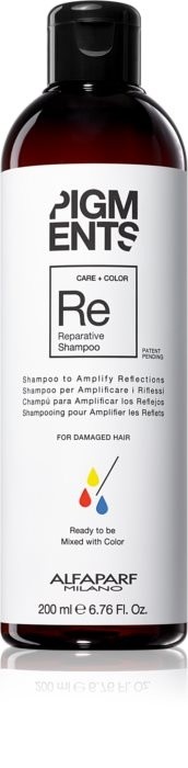 Alfaparf Milano Pigments Strengthening Shampoo for Damaged Hair for Hair Color Enhancement 200 ml