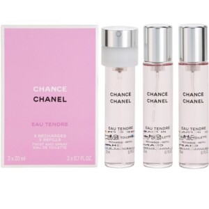 Chanel Chance Eau Tendre Eau de Toilette (3x refill) for Women 3×20 ml