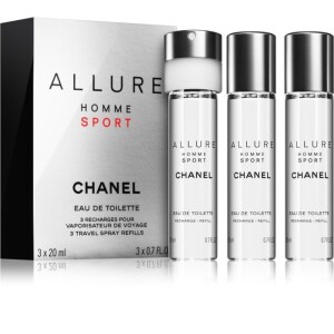 Chanel Allure Homme Sport Eau de Toilette refill for Men 3 x 20 ml