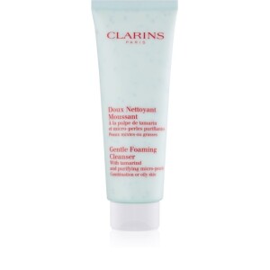 Clarins Gentle Foaming Cleanser with Tamarind and Purifying Micro-Pearls Cleanser for Oily Skin 125 ml