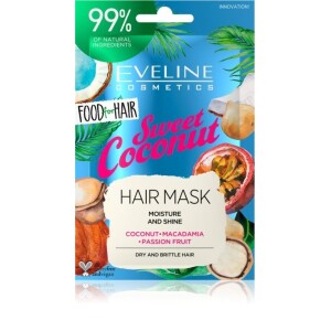 Eveline Cosmetics Food for Hair Sweet Coconut Hydrating Hair Mask 20 ml