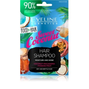 Eveline Cosmetics Food for Hair Sweet Coconut Moisturizing Shampoo For Dry Hair 20 ml