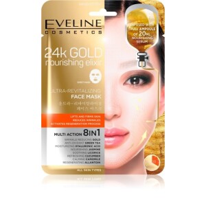 Eveline Cosmetics 24k Gold Nourishing Elixir Lifting Mask   1 pc