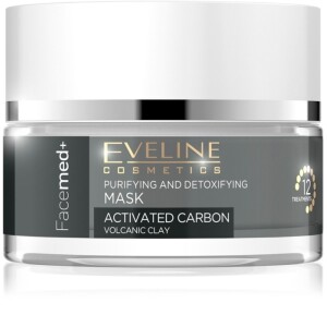 Eveline Cosmetics FaceMed+ Cleansing Detoxifying Activated Carbon Mask 50 ml