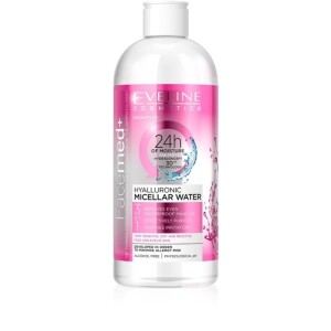 Eveline Cosmetics FaceMed+ Micellar Water with Hyaluronic Acid 3 in 1 400 ml
