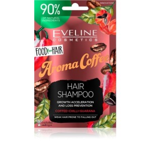 Eveline Cosmetics Food for Hair Aroma Coffee Fortifying Shampoo for Weak Hair Prone to Falling Out 20 ml