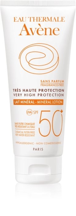 Avène Sun Minéral Protective Lotion Free of Chemical Filters and Fragrance SPF 50+ 100 ml